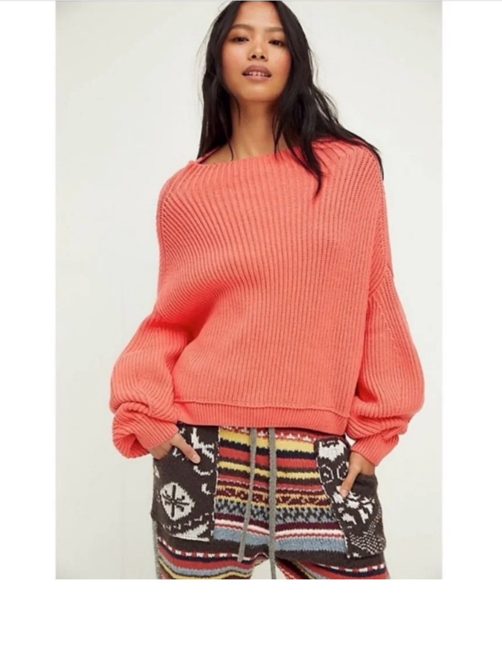 Free People Emmy Mock Neck Sweater